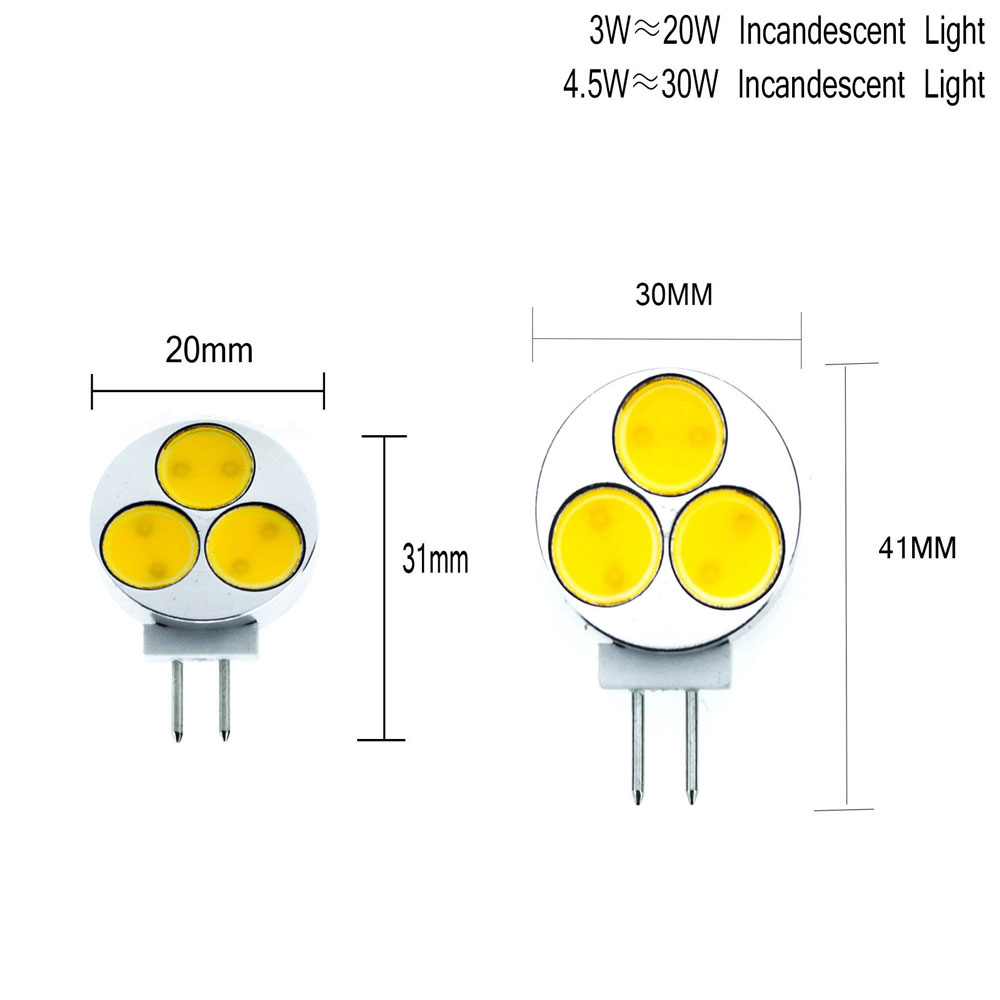 3W 4.5W G4 Cabinet Light DC12V Home Light LED Bulb Light