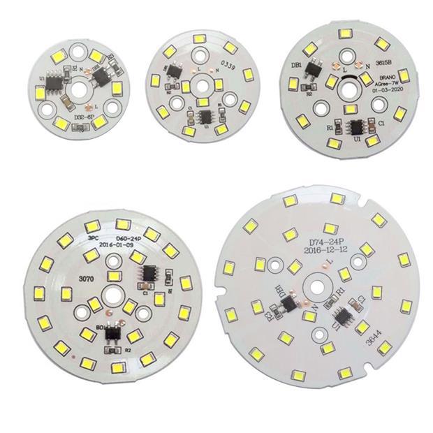 3W/5W/7W/9W/12W 32-74mm Led Chip Diode Driverless AC 220V For Downlight Emitting White/Warm White