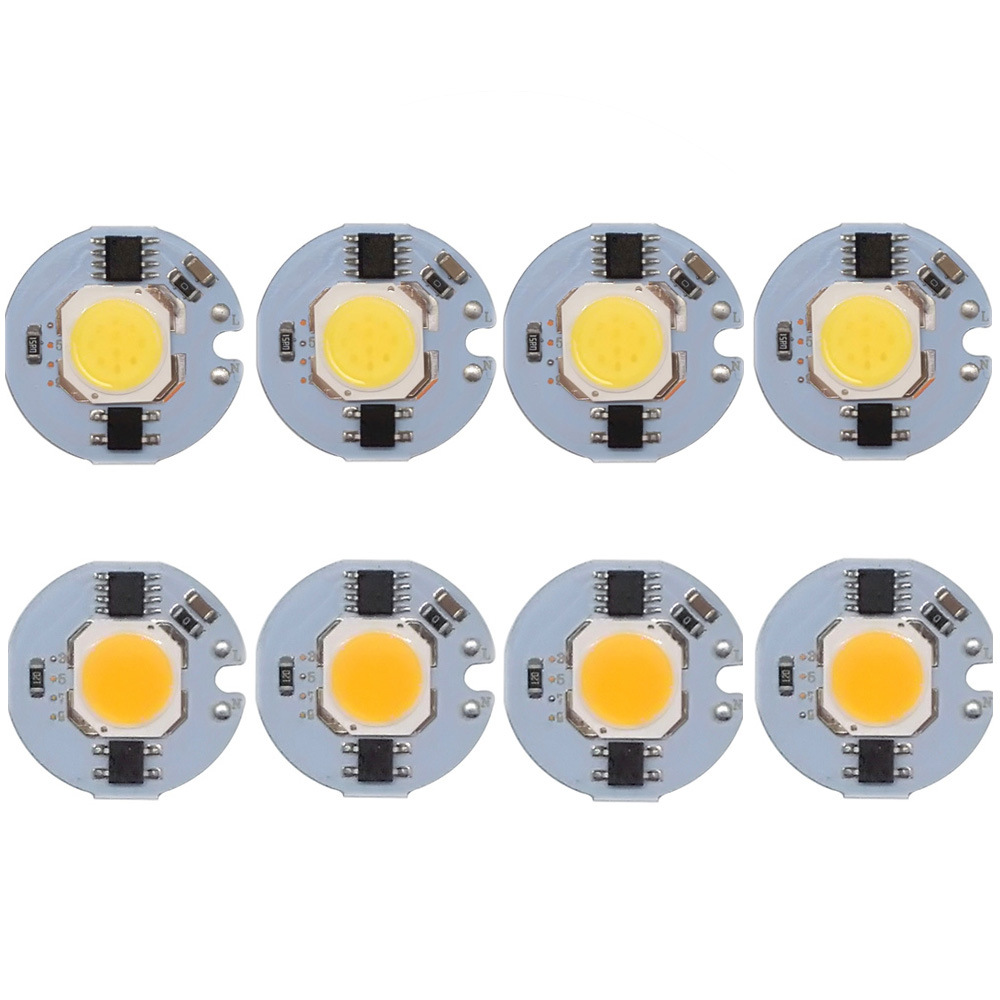 3/5/7/9W 27x27mm Led Cob Chip Diode  Driverless AC 110V/220V Emitting White/Warm White