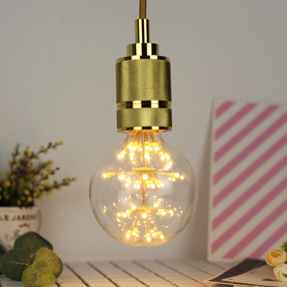 3W E27 G95 Fireworks Light LED Edison Bulb AC85-265V Home Light LED Filament Light Bulb