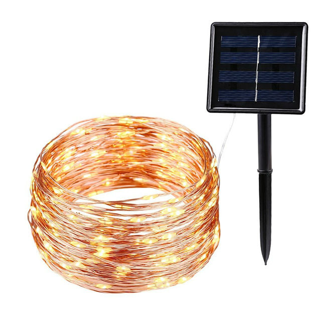 Solar Powered LED Light String Copper Wire 5M/10M/15M/20M/30M