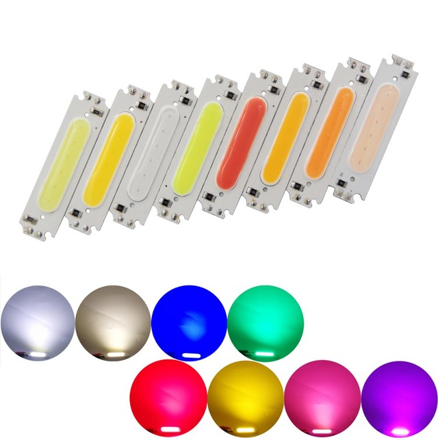 2W LED COB Light Bar Module Warm/Pure White/Red/Green/Blue/Pink/Purple/Orange DC 5V 60*15mm