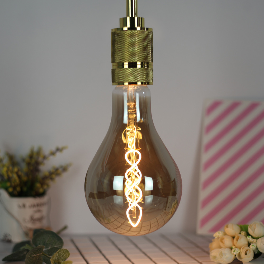 4W E27 A110 Double Spiral LED Edison Bulb 220-240V Home Light LED Filament Light Bulb