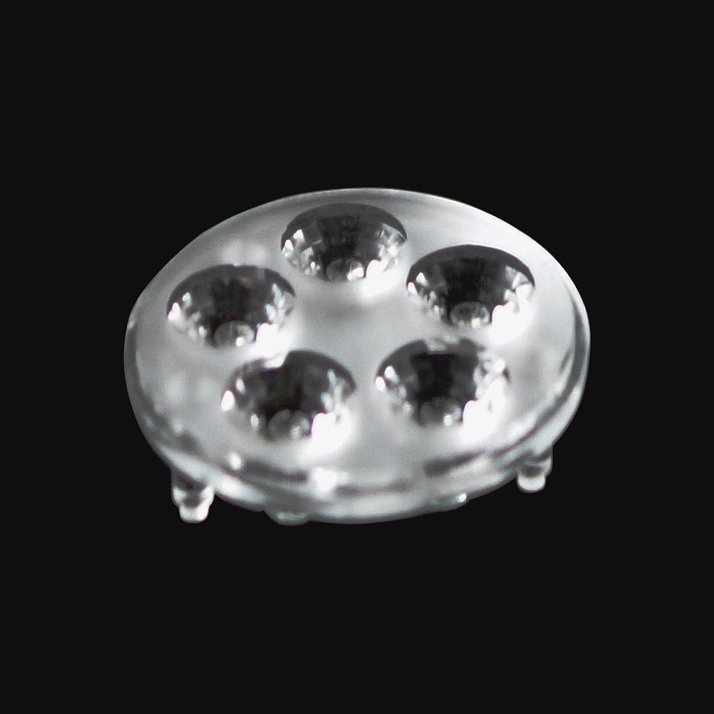 35mm LED Module Lens 30° Flat Water Clear 5pcs for CREE 3030/2835