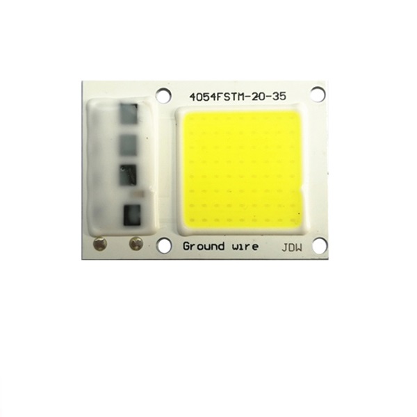 15W 20W 30W Driverless LED Light COB Chip Size 40x54mm Emitting 28x28mm