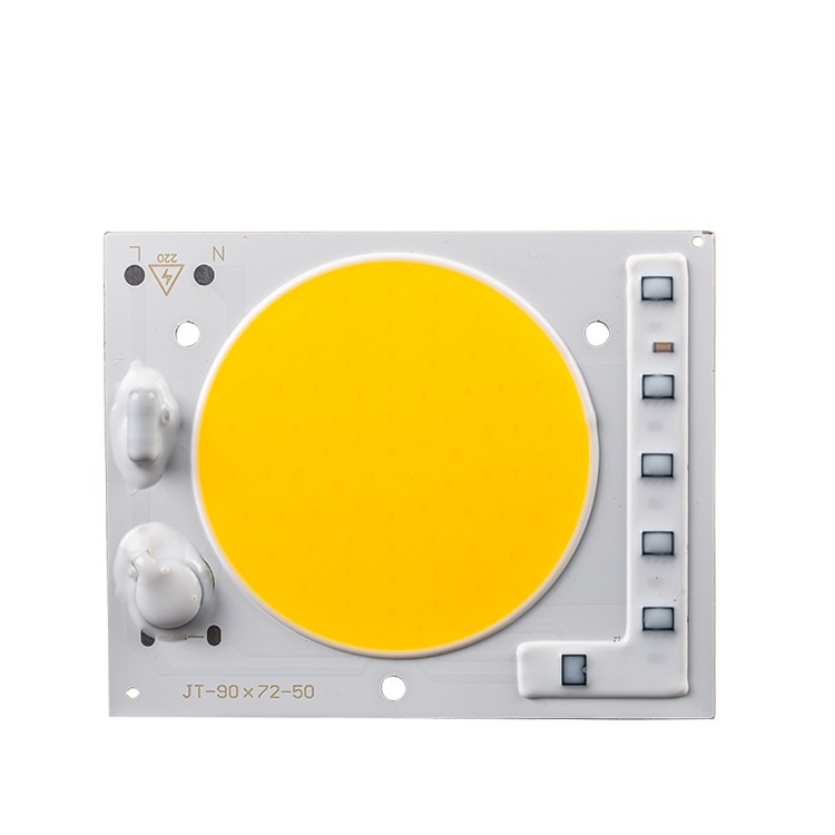 24W 35W 50W Driverless LED Light COB Chip Size 90x72mm Emitting Area 60mm