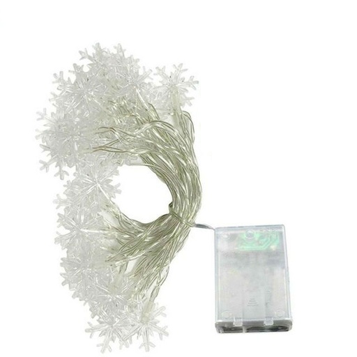 Battery Powered LED Snowflake Light String 1M/2M/3M/5M