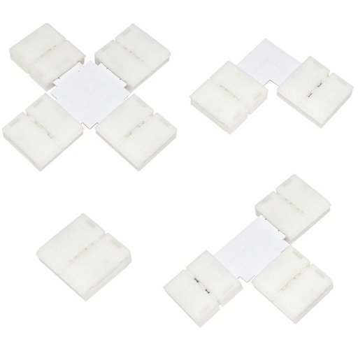 L X T Shape 2/3/4/5Pin LED RGB RGBW Strip Connector Solderless 3528 5050 LED Strip PCB Connector lot(10 pcs)