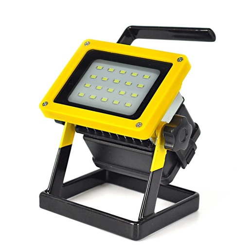 30W Recharge Portable LED Floodlight Lithium 18650 Battery 20LEDs IP65 100-240V Light +Charger