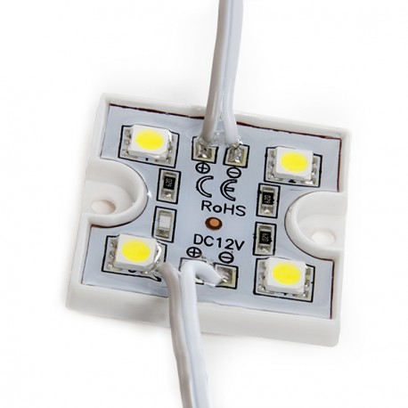 DC12V SMD 5050 LED Module 4 LEDs Emitting White/Warm White/Red/Green/Blue/Yellow  lot(20 pcs)