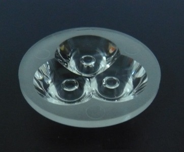 35mm Diameter LED Module Lens 3 LEDs 15° 45° Flat Water Clear/Matte Lens