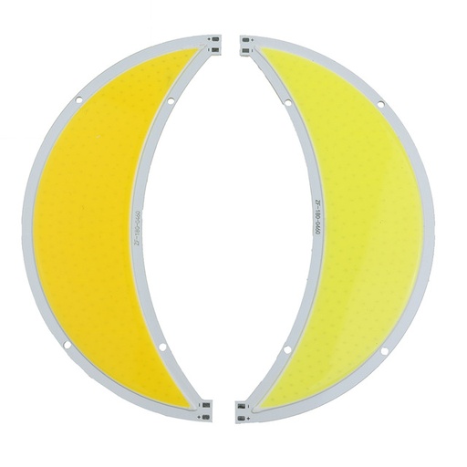 60W LED COB Light Module 180*55mm Moon shape DC 12V 5A Warm White / White