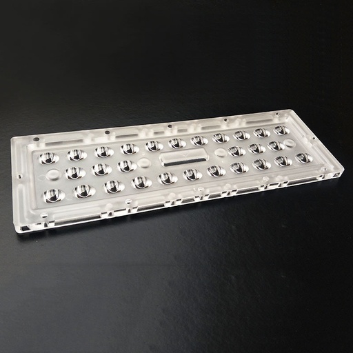 187x64mm LED Module Lens 28 LEDs Lens Module For SMD 3030