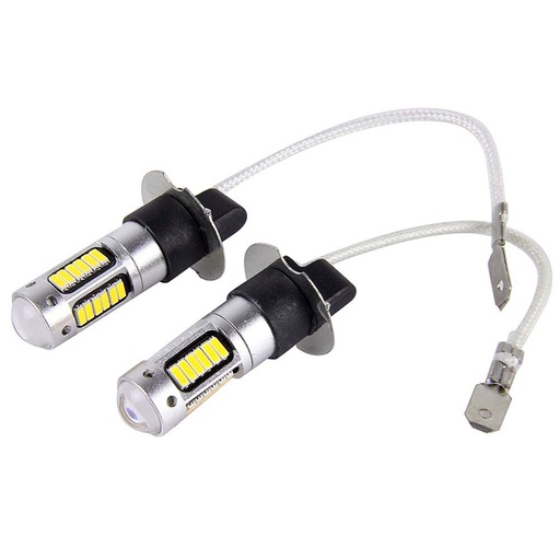 30W H3 30 4014 SMD LED Super Bright Fog Light Bulb 1 Pair